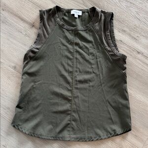 Evereve Green Sleeveless Top